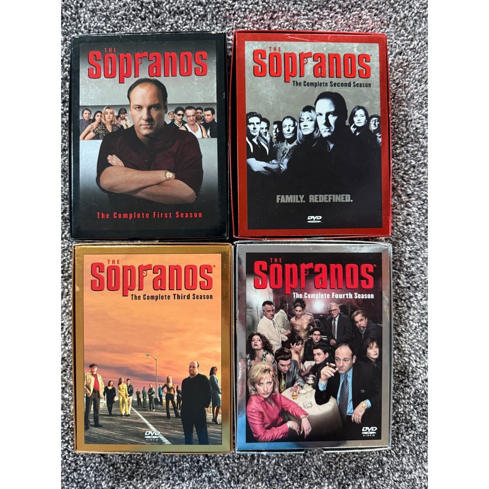 The Sopranos Complete Seasons 1-4 DVD Box Sets HBO Crime Drama Series Bundle